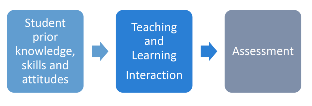 Fig. 3. Interaction as the core of teaching and learning